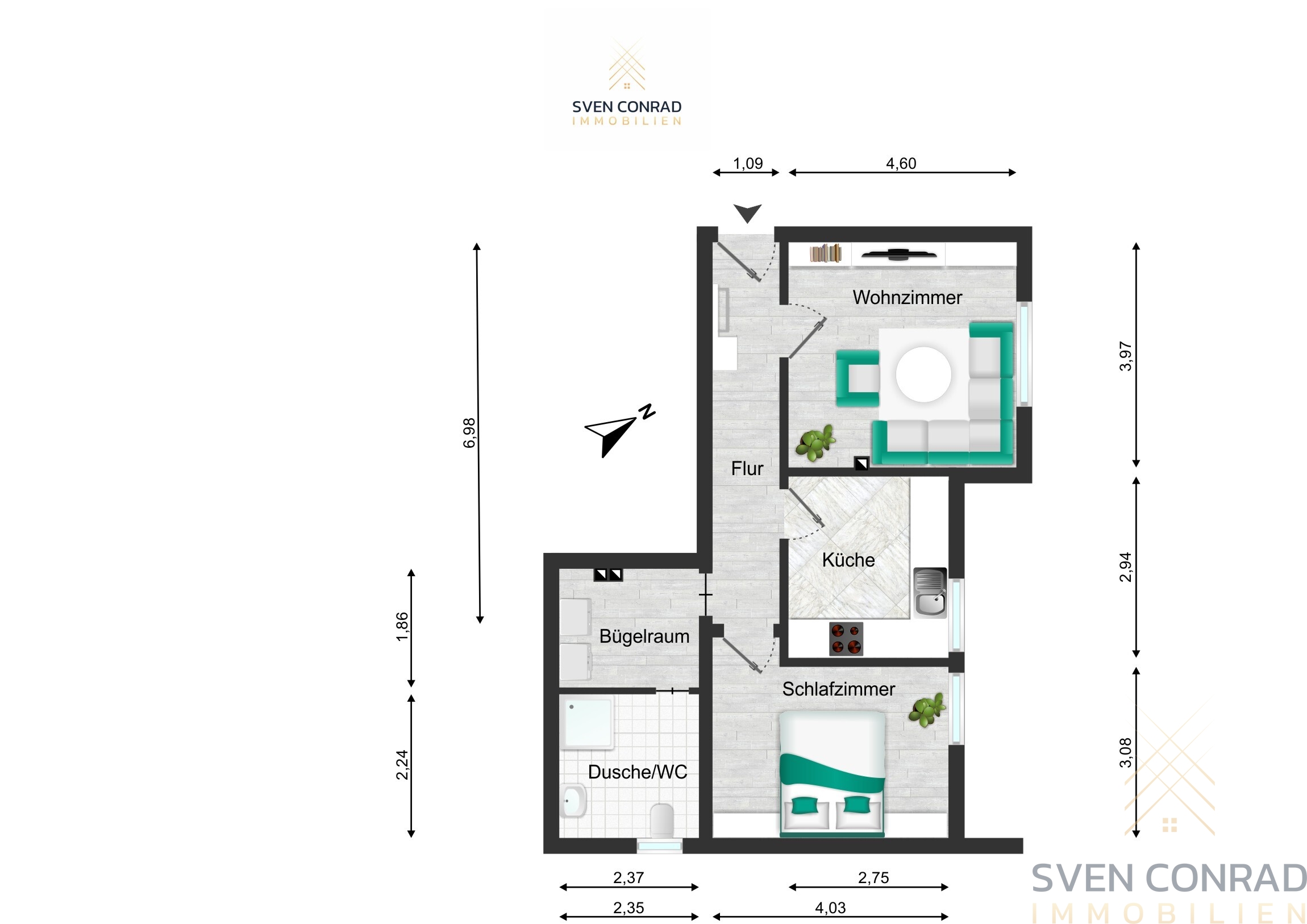 Erdgeschoss (Einliegerwohnung)